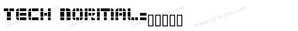 Tech Normal字体转换